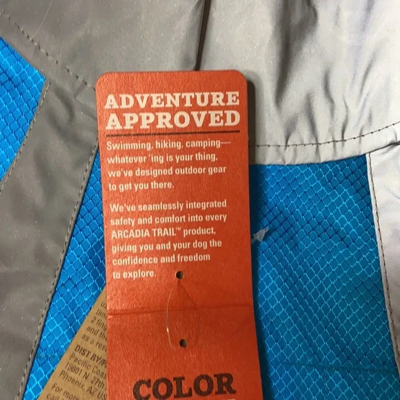 Arcadia Trail dog raincoat blue and grey high visibility - Picture 7 of 15